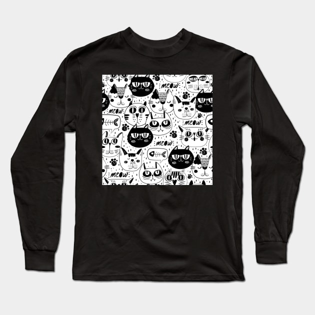 cat holliday Long Sleeve T-Shirt by ezzobair